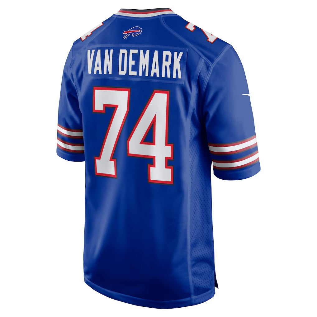 B.Bills #74 Ryan Van Demark Royal Game Player Stitched Football American Jersey