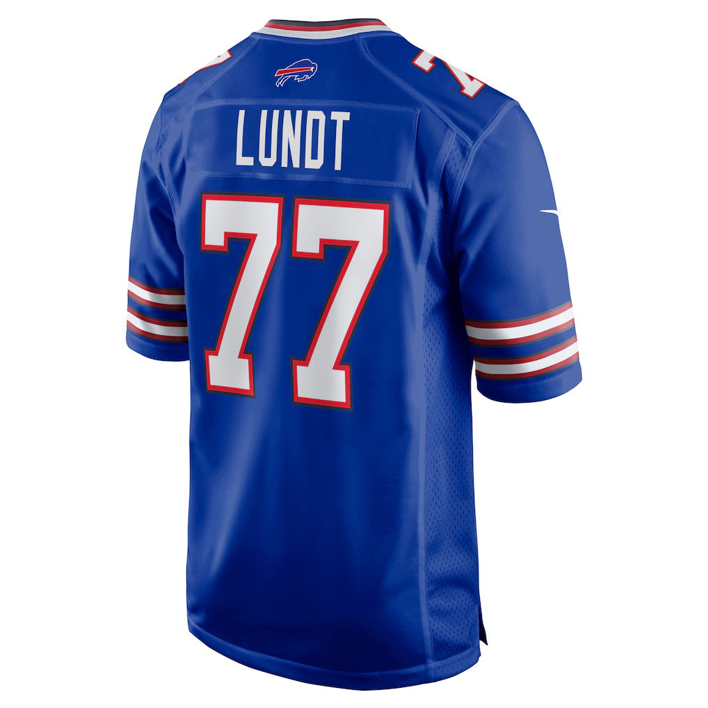 B.Bills #77 Chase Lundt Royal Team Game Stitched Football American Jersey
