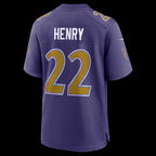 B.Ravens #22 Derrick Henry Purple Alternate Game Stitched Football American Jersey
