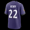 B.Ravens #22 Derrick Henry Purple Team Game Stitched Football American Jersey