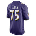 B.Ravens #75 Jonathan Ogden Purple Retired Player Game Stitched Football American Jersey