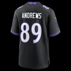 B.Ravens #89 Mark Andrews Black Alternate Game Stitched Football American Jersey