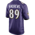 B.Ravens #89 Mark Andrews Purple Game Stitched Football American Jersey