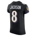 B.Ravens #8 Lamar Jackson Black Alternate Vapor F.U.S.E. Elite Stitched Football American Jersey