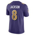 B.Ravens #8 Lamar Jackson Purple Vapor F.U.S.E. Limited Stitched Football American Jersey