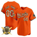 Baltimore Orioles Armed Forces Day Vapor Premier Limited Custom Jersey â€?Orange Baseball Jersey