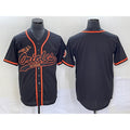 Baltimore Orioles Black Cool Base Stitched Baseball Jersey