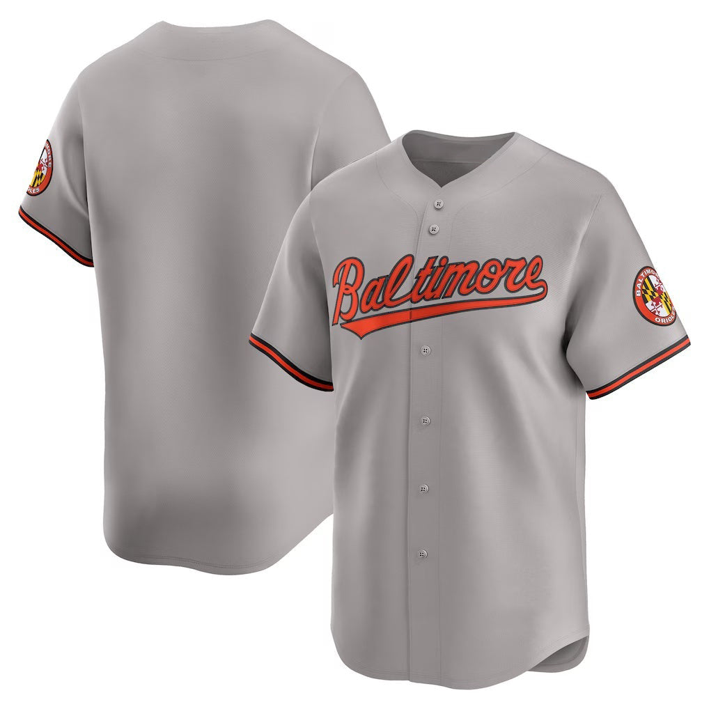 Baltimore Orioles Gray Road Limited Baseball Jersey