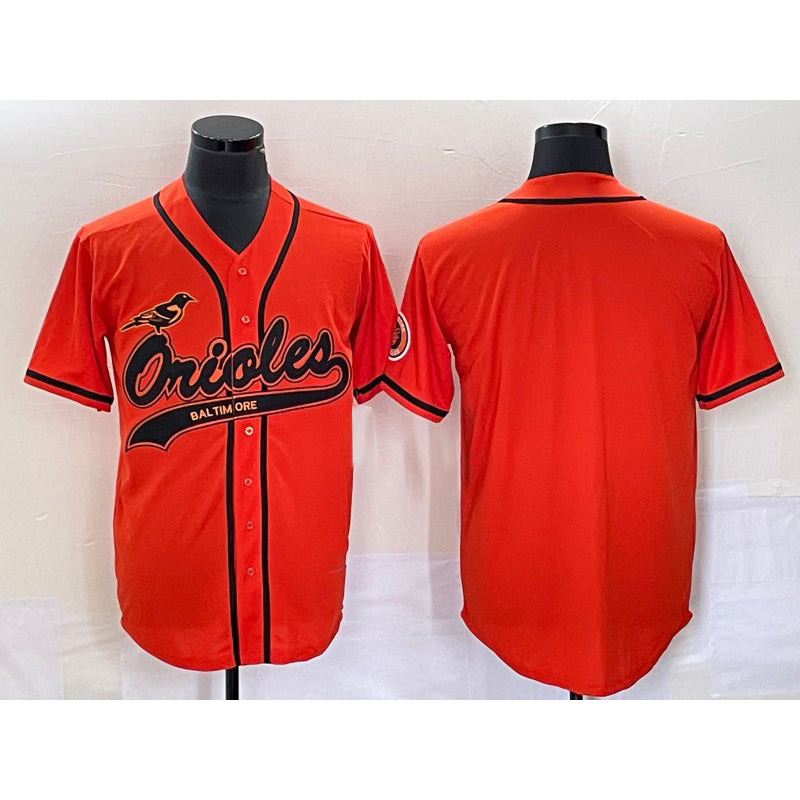 Baltimore Orioles Orange Cool Base Stitched Baseball Jersey