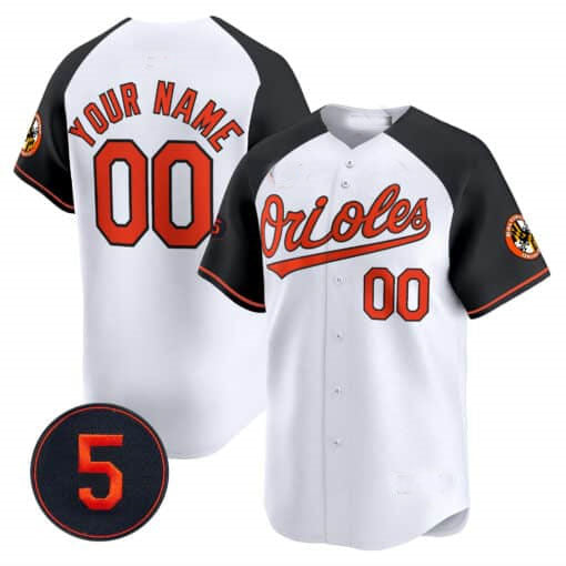 Baltimore Orioles Robinson Patch Vapor Premier Limited Custom Jersey V2 â€?All Stitched-White Baseball Jersey