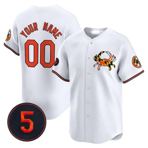 Baltimore Orioles Robinson Patch Vapor Premier Limited Custom Jersey V3 â€?White Baseball Jersey