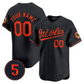 Baltimore Orioles Robinson Patch Vapor Premier Limited Custom Jersey â€?Black Baseball Jersey