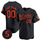 Baltimore Orioles Robinson Patch Vapor Premier Limited Custom Jersey â€?Black Baseball Jersey