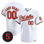 Baltimore Orioles Robinson Patch Vapor Premier Limited Custom Jersey â€?White Baseball Jersey
