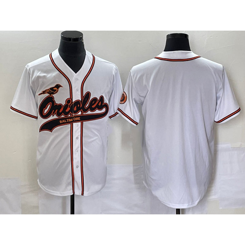 Baltimore Orioles White Cool Base Stitched Baseball Jersey