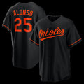 Baltimore Orioles #25 Pete Alonso Black Alternate Replica Baseball Jersey