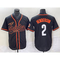 Baltimore Orioles #2 Gunnar Henderson Black Cool Base Stitched Baseball Jersey