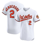 Baltimore Orioles #2 Gunnar Henderson White Home Elite Baseball Jersey