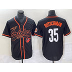 Baltimore Orioles #35 Adley Rutschman Black With Patch Cool Base Stitched Baseball Jersey