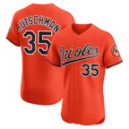 Baltimore Orioles #35 Adley Rutschman Orange Alternate 2 Elite Baseball Jersey