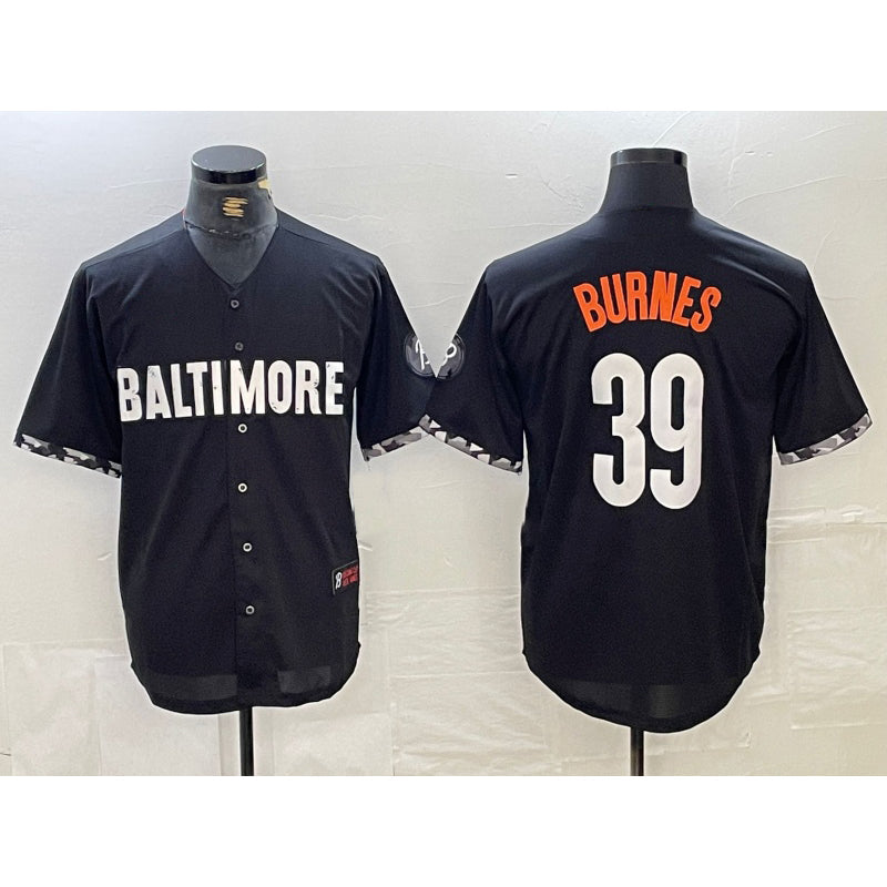 Baltimore Orioles #39 Corbin Burnes Black 2023 City Connect Cool Base Stitched Baseball Jersey