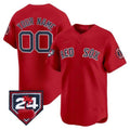Boston Red Sox 2024 Spring Training Patch Vapor Premier Limited Custom Jersey ¨C Red Baseball Jersey