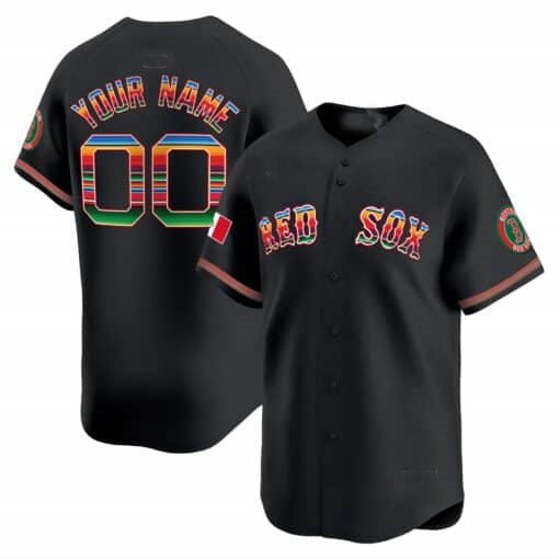 Boston Red Sox Mexico Vapor Premier Limited Custom Jersey ¨C Black Baseball Jersey