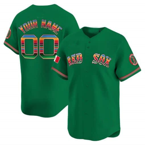 Boston Red Sox Mexico Vapor Premier Limited Custom Jersey ¨C Green Baseball Jersey