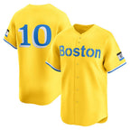 Boston Red Sox #10 Trevor Story Gold City Connect Limited Player Baseball Jersey