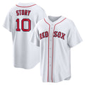 Boston Red Sox #10 Trevor Story White Home Replica Baseball Jersey