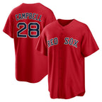 Boston Red Sox #28 Kristian Campbell Red Alternate Replica Baseball Jersey
