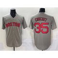 Boston Red Sox #35 Garrett Crochet Gray Cool Base Stitched Baseball Jersey
