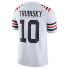 C.Bears #10 Mitchell Trubisky White 2019 100th Season Alternate Classic Limited Stitched Football American Jersey