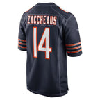 C.Bears #14 Olamide Zaccheaus Navy Team Game Stitched Football American Jersey