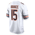 C.Bears #15 Rome Odunze White Game Stitched Football American Jersey