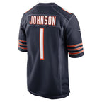 C.Bears #1 Jaylon Johnson Navy Game Stitched Football American Jersey