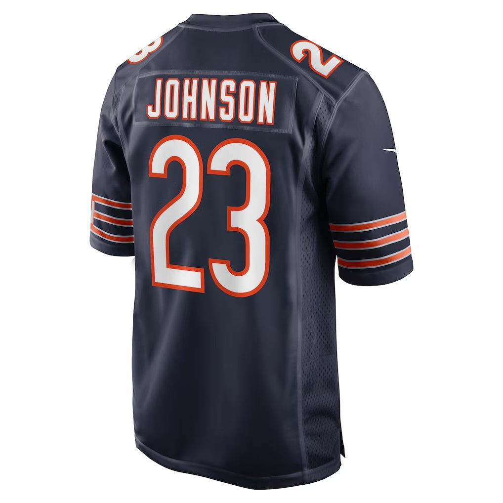 C.Bears #23 Roschon Johnson Navy Team Game Stitched Football American Jersey
