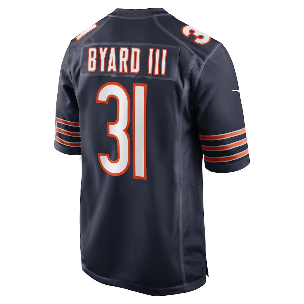 C.Bears #31 Kevin Byard III Navy Game Stitched Football American Jersey