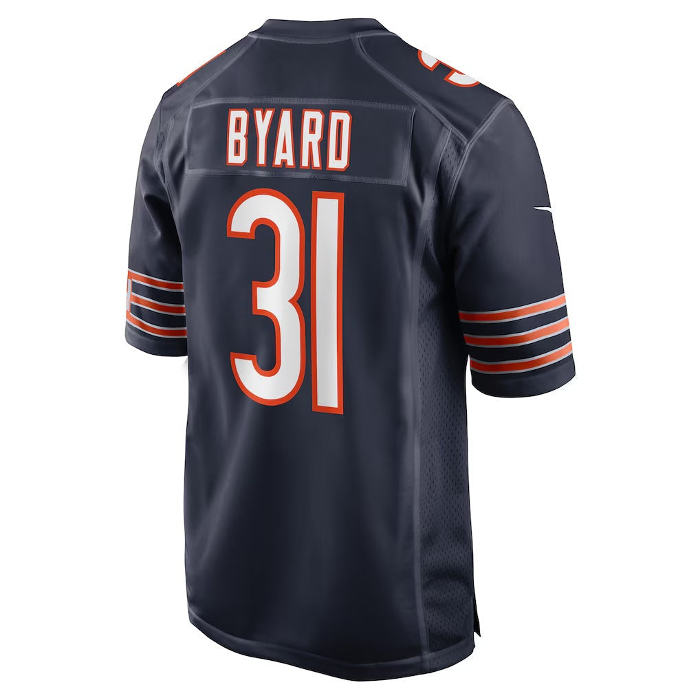 C.Bears #31 Kevin Byard Navy Team Game Stitched Football American Jersey