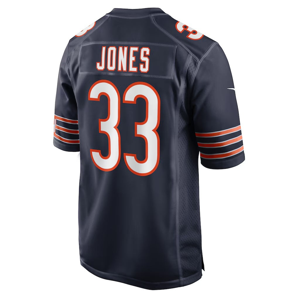 C.Bears #33 Jaylon Jones Navy Team Game Stitched Football American Jersey