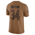 C.Bears #34 Walter Payton Brown Salute To Service Retired Player Limited Stitched Football American Jersey