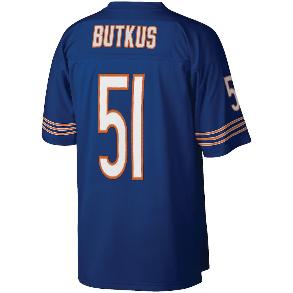 C.Bears #51 Dick Butkus Mitchell & Ness Navy Retired Player Legacy Replica Stitched Football American Jersey