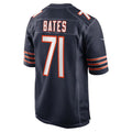 C.Bears #71 Ryan Bates Navy Game Stitched Football American Jersey