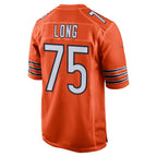 C.Bears #75 Kyle Long Orange Alternate Game Stitched Football American Jersey