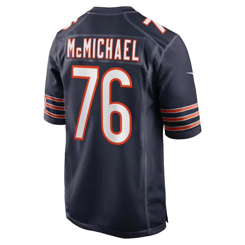 C.Bears #76 Steve McMichael Navy Retired Player Game Stitched Football American Jersey