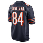 C.Bears #84 Colston Loveland Navy 2025 Draft First Round Pick Game Stitched Football American Jersey