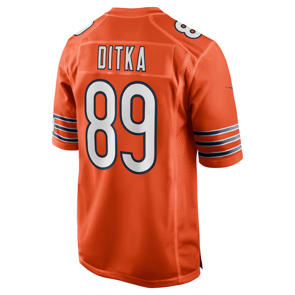 C.Bears #89 Mike Ditka Orange Retired Player Alternate Game Stitched Football American Jersey