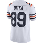 C.Bears #89 Mike Ditka White 100th Season Retired Limited Stitched Football American Jersey