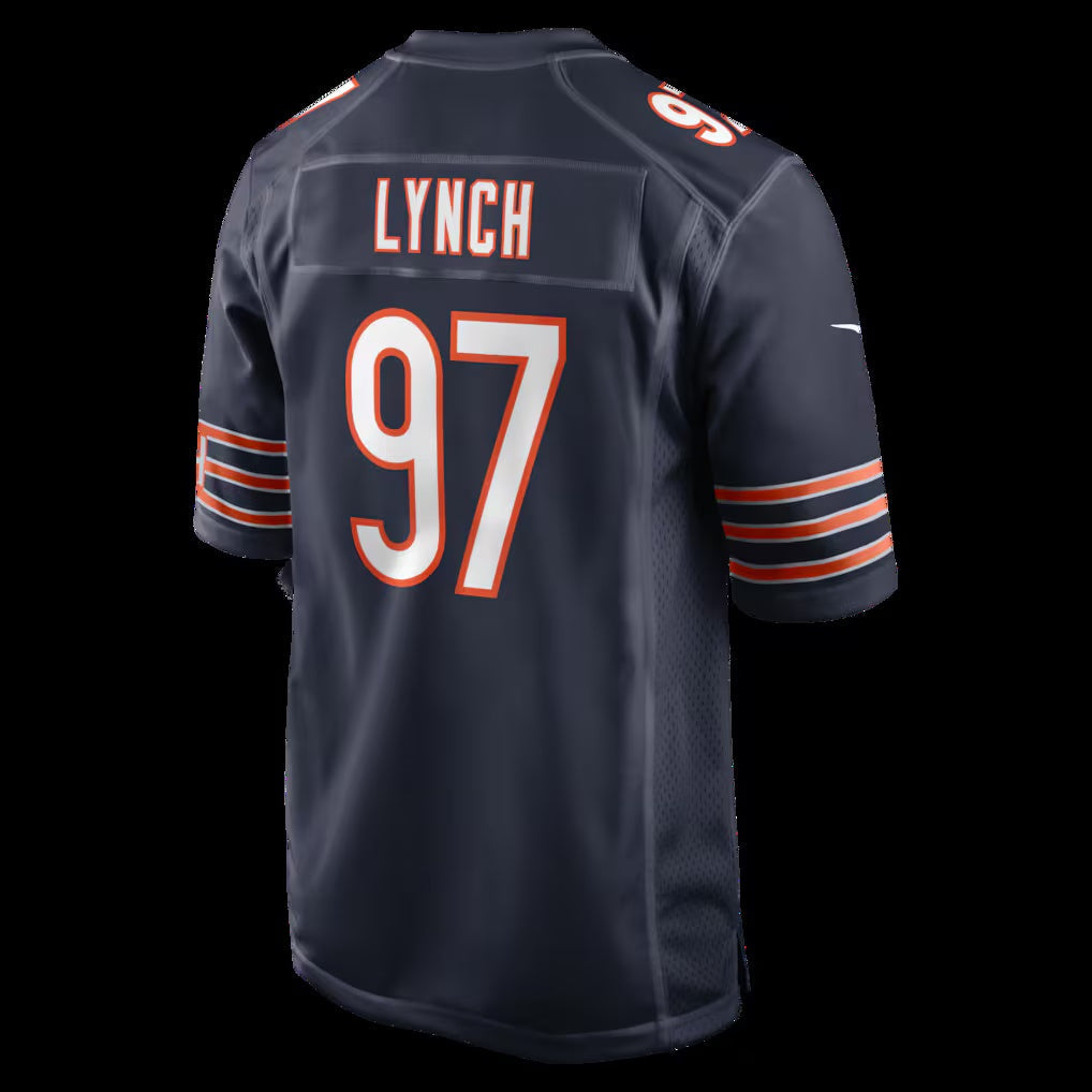 C.Bears #97 James Lynch Navy Team Game Jersey
