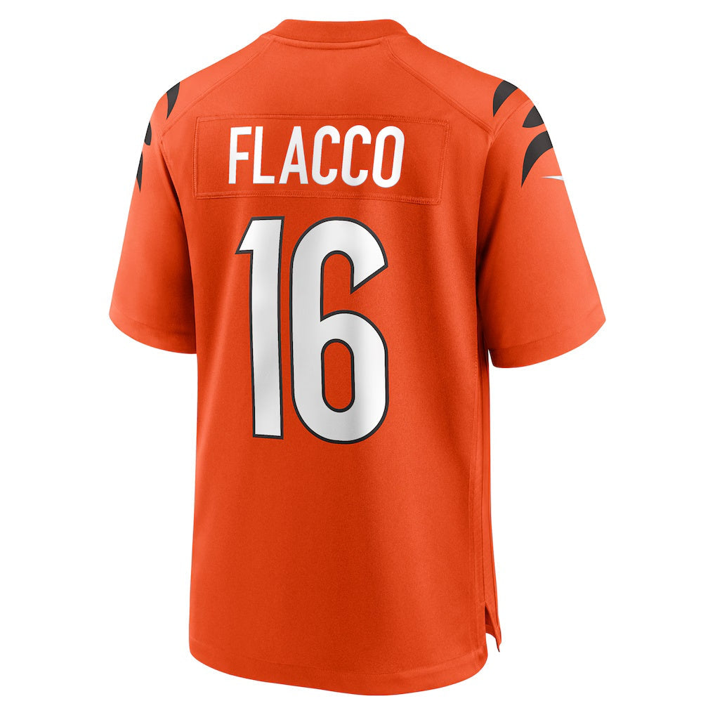C.Bengals #16 Joe Flacco Orange Alternate Game Stitched Football American Jersey